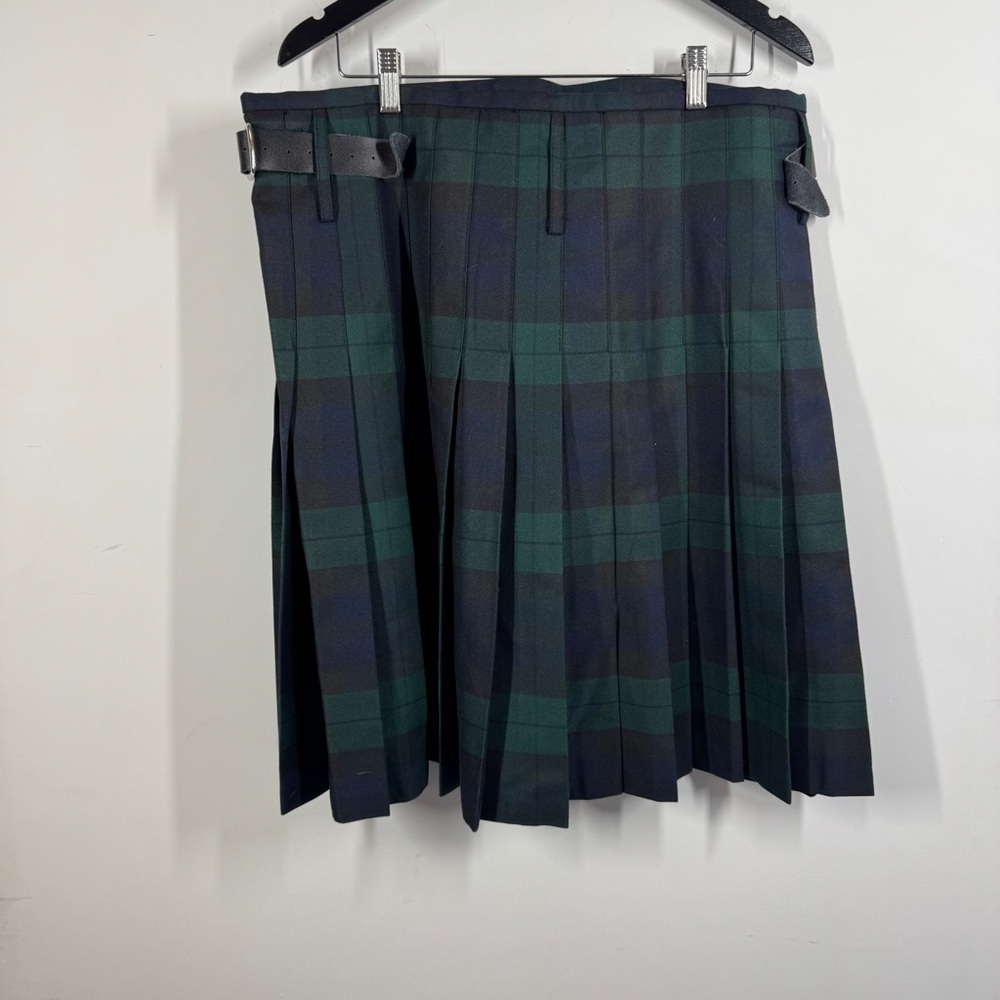 The Kilt Black Watch Plaid Tartan Wrap Skirt Size 38-40 Traditional Heritage - Picture 7 of 14